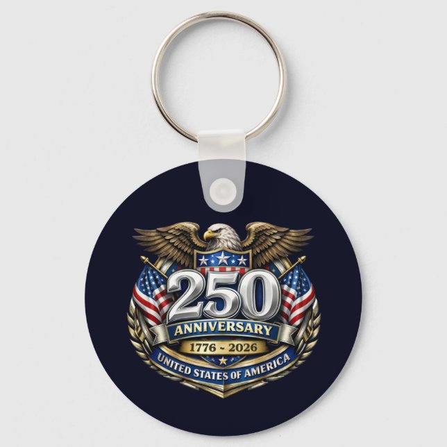 USA 250th Anniversary Keychain Schlüsselanhänger (Vorderseite)