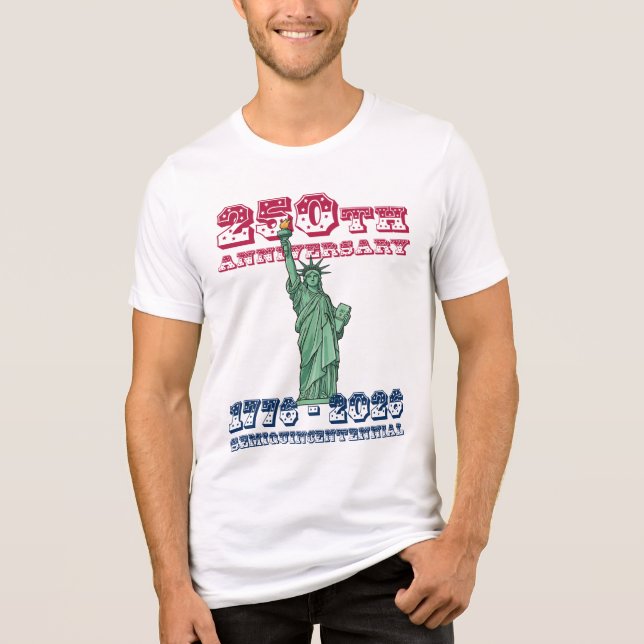 USA 250th Anniversary Semiquincentennial  Tri-Blend Shirt (Vorderseite)