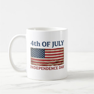 USA 4. Juli 1776-2026 Vintage-Amerikanische Flagge Kaffeetasse