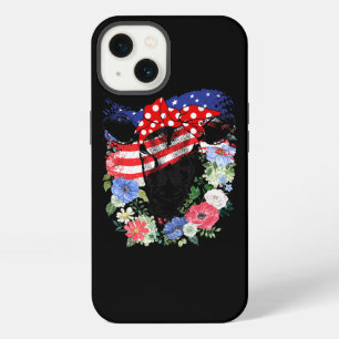 USA 4. Juli American Flag Patriotic Cow Lover Hei iPhone 13 Hülle