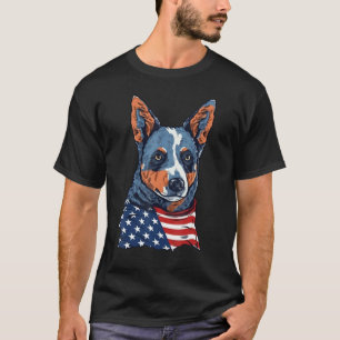 USA 4. Juli Blue Heeler Amerikanischer Australisch T-Shirt