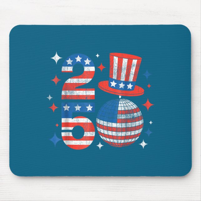 USA 4. Juli-Feier 2026 Design Mousepad (Vorne)