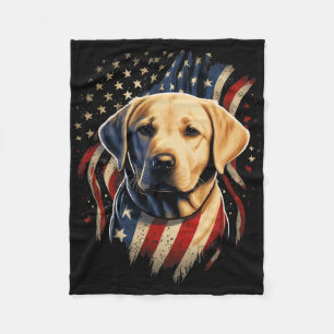 USA 4. Juli Gelbes Patriotisches amerikanisches La Fleecedecke