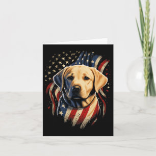 USA 4. Juli Gelbes Patriotisches amerikanisches La Karte
