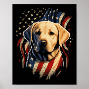 USA 4. Juli Gelbes Patriotisches amerikanisches La Poster