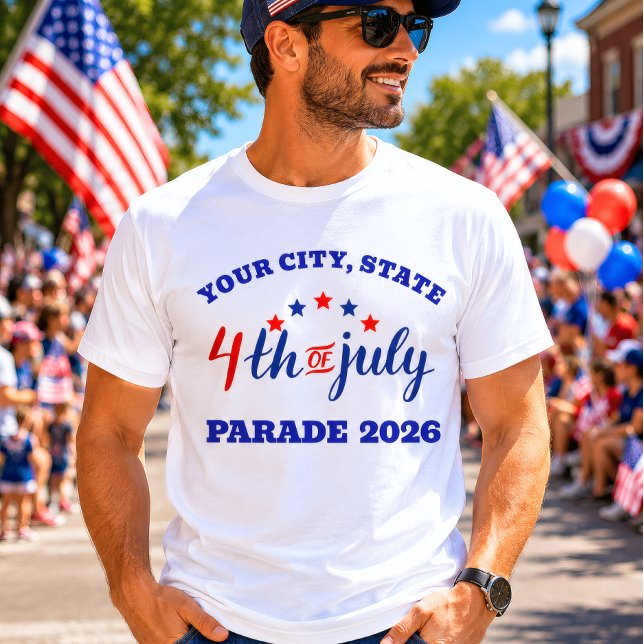 USA 4. Juli-Parade 2026 T-Shirt (Von Creator hochgeladen)