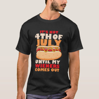 USA 4. Juli Patriotischer Wiener T-Shirt