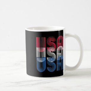 USA 4. Juli Retro Independence Day Kaffeetasse