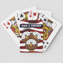 "USA 4 TRUMP" BALDEGELER, WAHLKLASSIKKARTEN SPIELKARTEN