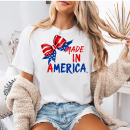 USA 4th of July Shirt, Patriotic Gift for Her T-Shirt