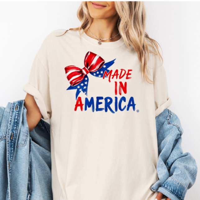 USA 4th of July Shirt, Patriotic Gift for Her  T-Shirt (Von Creator hochgeladen)