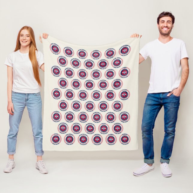 USA 50 Staaten Fleece Blanket (Beispiel)