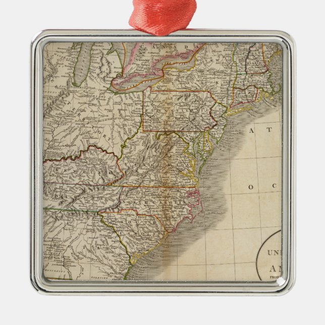 USA 5 SILBERNES ORNAMENT (Vorne)