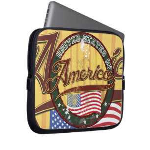 USA-Abzeichen Laptopschutzhülle