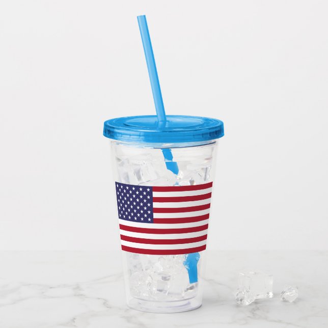 USA ACRYLTRINKBECHER (Vorderseite Ice)
