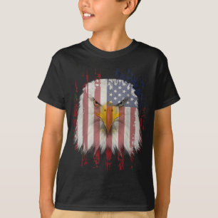 USA Adler mit amerikanischer Flagge T-Shirt