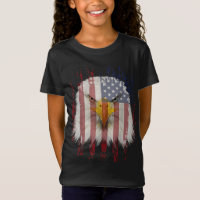 USA Adler mit amerikanischer Flagge