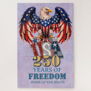 USA-Adler-Porträt 250 Jahre Freiheit Puzzle