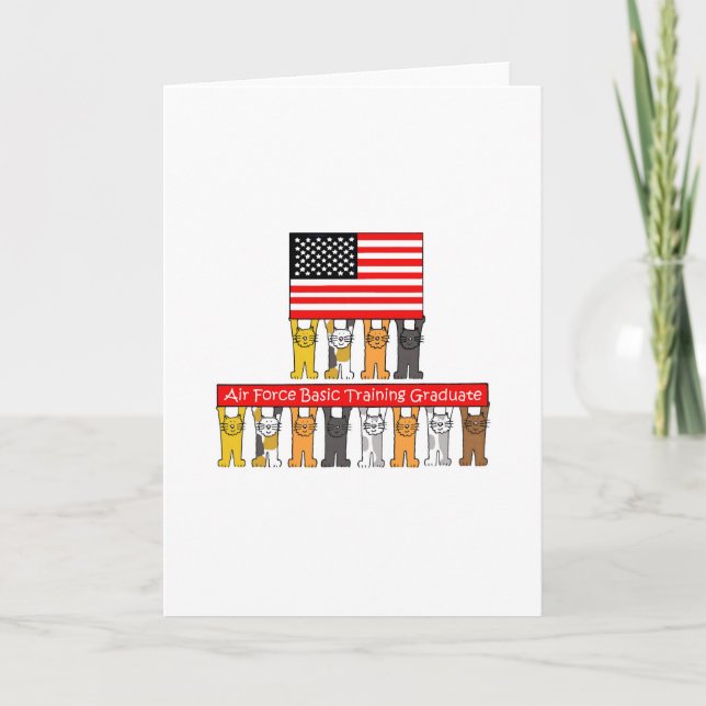 USA Air Force Basic Training Graduate Karte (Vorderseite)