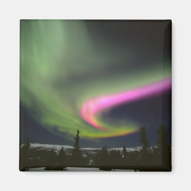 USA, Alaska, Chena Hot Springs. Aurora 2 Magnet (Vorne)