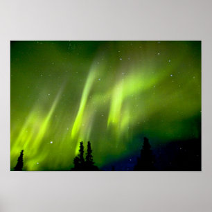 USA, Alaska, Chena Hot Springs. Aurora 3 Poster