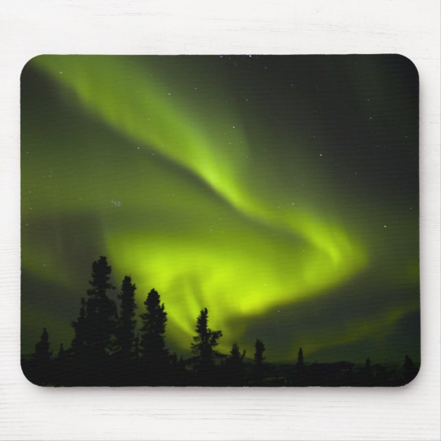 USA, Alaska, Chena Hot Springs. Aurora Borealis 2 Mousepad (Vorne)