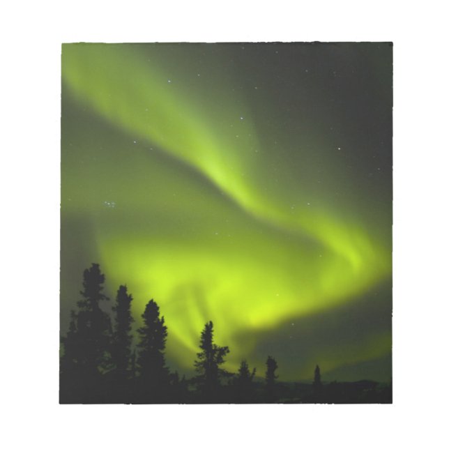 USA, Alaska, Chena Hot Springs. Aurora Borealis 2 Notizblock (Vorderseite)