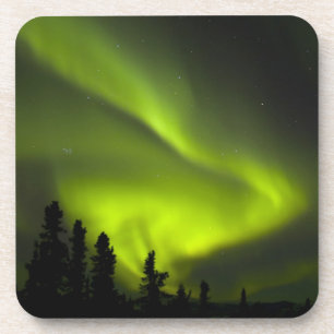 USA, Alaska, Chena Hot Springs. Aurora Borealis 2 Untersetzer