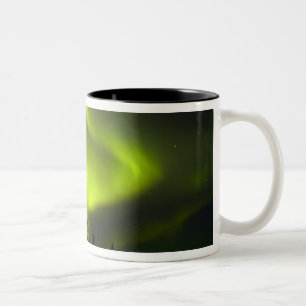 USA, Alaska, Chena Hot Springs. Aurora Borealis 2 Zweifarbige Tasse