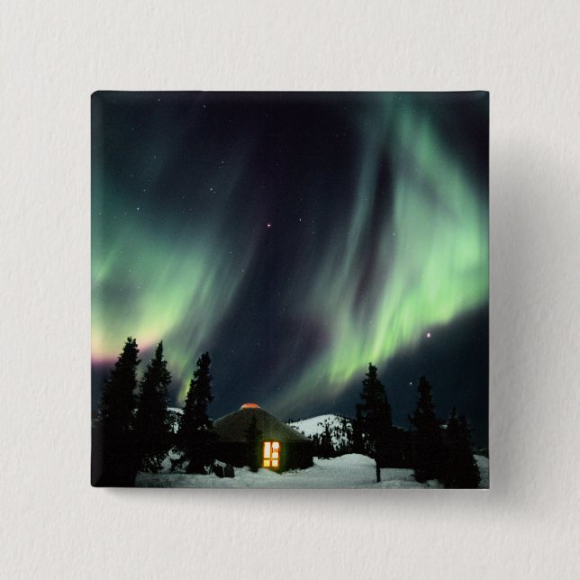USA, Alaska, Chena Hot Springs. Aurora Button (Vorderseite)