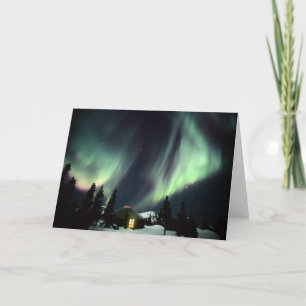 USA, Alaska, Chena Hot Springs.Aurora Karte