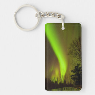 USA, Alaska, Chena Hot Springs. Aurora-Sicht Schlüsselanhänger