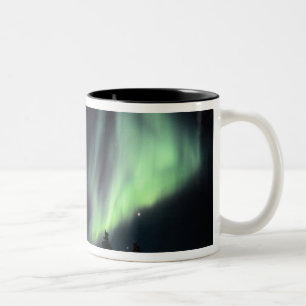 USA, Alaska, Chena Hot Springs.Aurora Zweifarbige Tasse