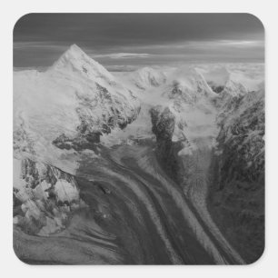 USA, Alaska, Denali-Nationalpark, Luftansicht 3 Quadratischer Aufkleber