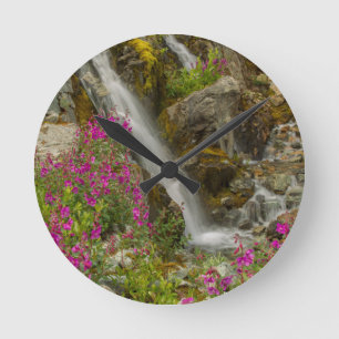 USA, Alaska, Glacier Bay National Park. Feuerweh Runde Wanduhr