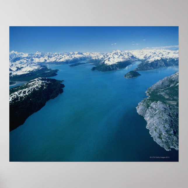 USA, Alaska, Glacier Bay National Park, Luftansich Poster (Vorne)