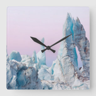 USA, Alaska, Glacier Bay National Park. Margerie Quadratische Wanduhr
