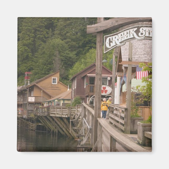 USA, Alaska, Ketchikan, Creek Street, Downtown Magnet (Vorne)
