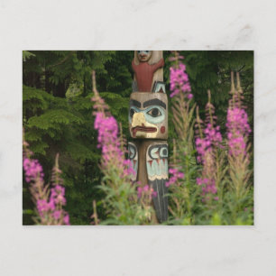 USA, Alaska, Ketchikan, Totem Bight Staat Postkarte