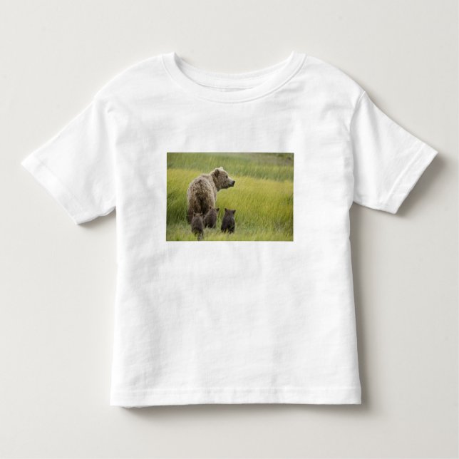 USA, Alaska, Lake Clark National Park. Grizzly Kleinkind T-shirt (Vorderseite)