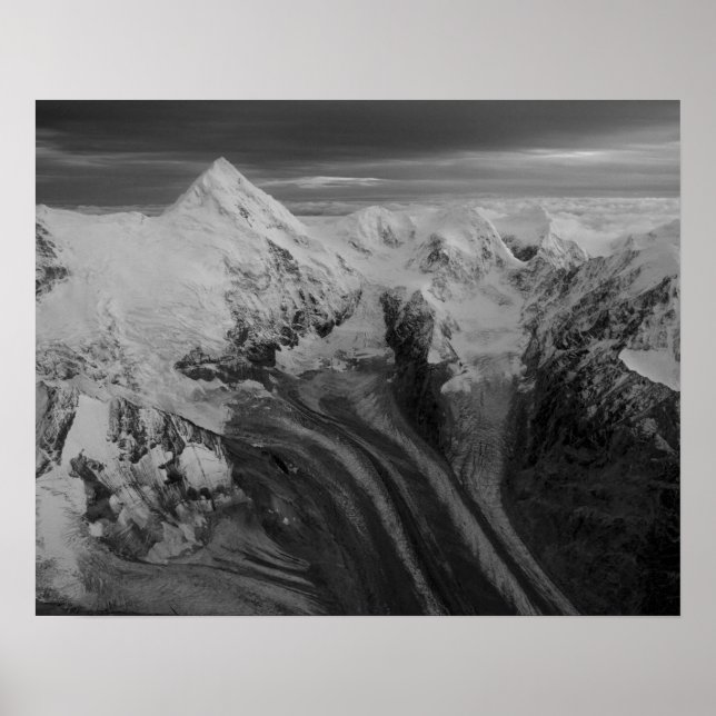 USA, Alaska, Nationalpark Denali, Luftbild 3 Poster (Vorne)