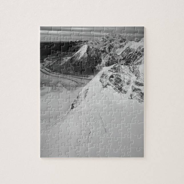 USA, Alaska, Nationalpark Denali, Luftsicht Puzzle (Vertikal)