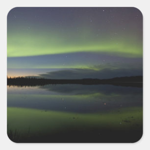USA, Alaska, Polarkreis, Bettles. Das Quadratischer Aufkleber