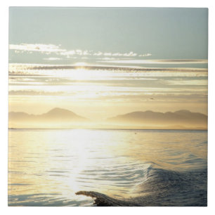 USA, Alaska, Südosten bei Ketchikan, Sonnenunterga Fliese