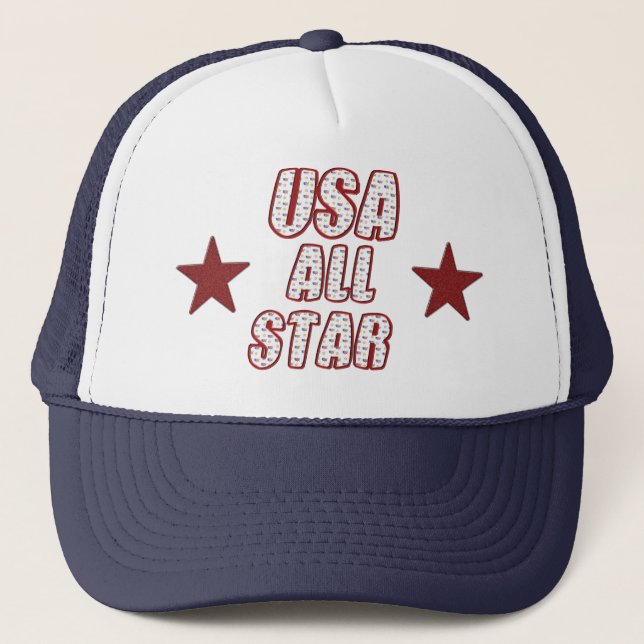 USA All-Star-Hat Truckerkappe (Vorderseite)