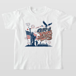 USA All the Way – Patriotischer Unabhängigkeitstag T-Shirt