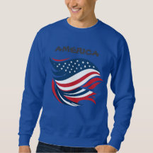 USA AMERCA FLAG SWEATSHIRT