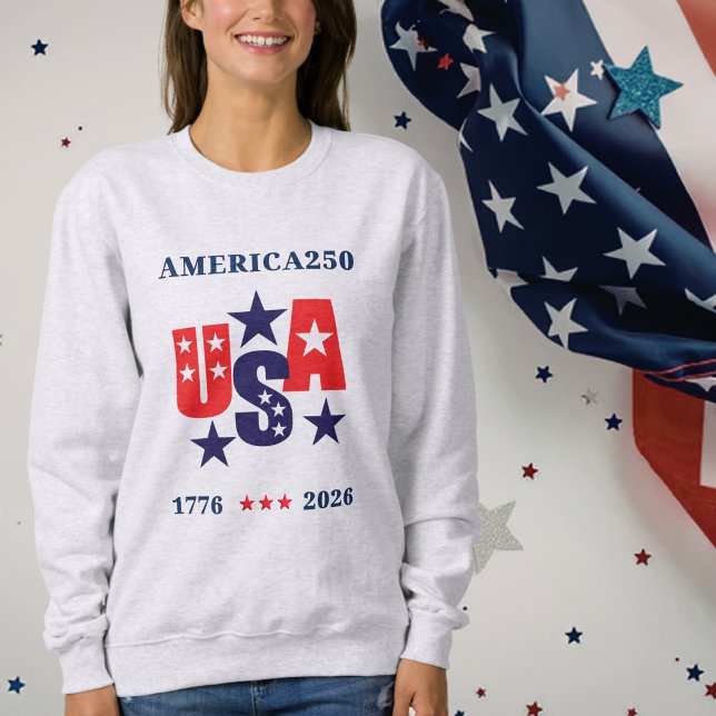 USA America250 Unabhängigkeitstag Sweatshirt (USA America250 Independence Day Sweatshirt)