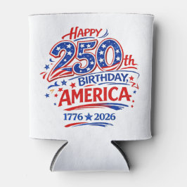 USA America 250th Anniversary Patriotic Dosenkühler