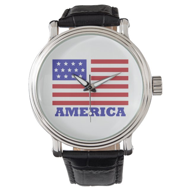 USA (AMERICA) ARMBANDUHR (Vorderseite)